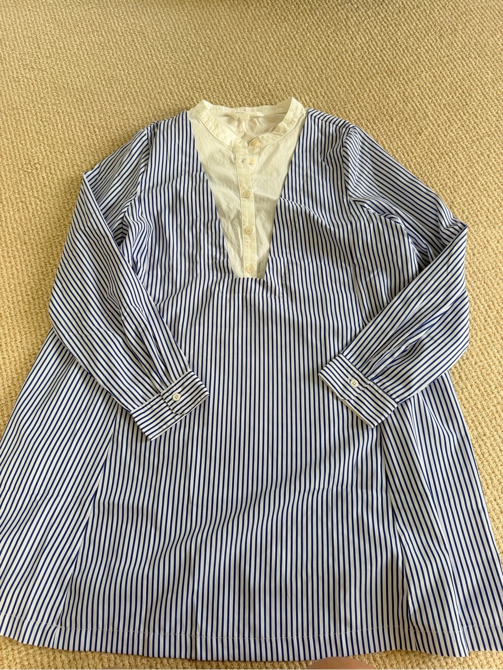 Pomander Place White Button-Front Dress